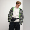Men's Solid w/ Green Brain Cancer Windbreaker - JohnVsGBMBlackXS