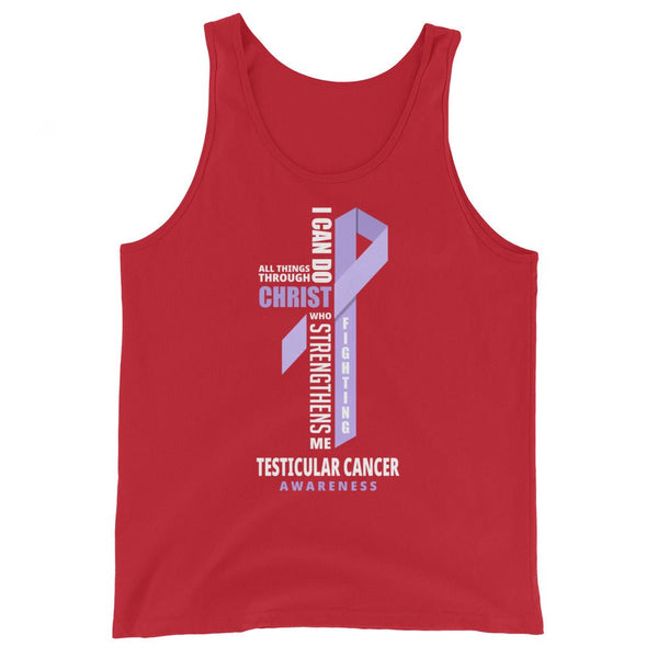 Men's Testicular Cancer Christ Tank Top - JohnVsGBMRedXS