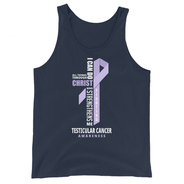 Men's Testicular Cancer Christ Tank Top - JohnVsGBMNavyXS
