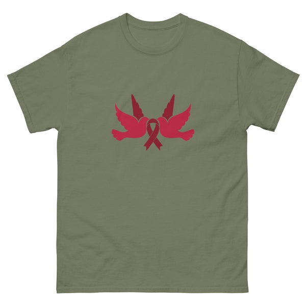 Multiple Myeloma Dove Tee - JohnVsGBMMilitary GreenS