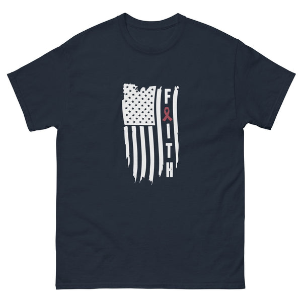 Multiple Myeloma Flag Tee - JohnVsGBMNavyS