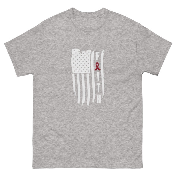 Multiple Myeloma Flag Tee - JohnVsGBMSport GreyS