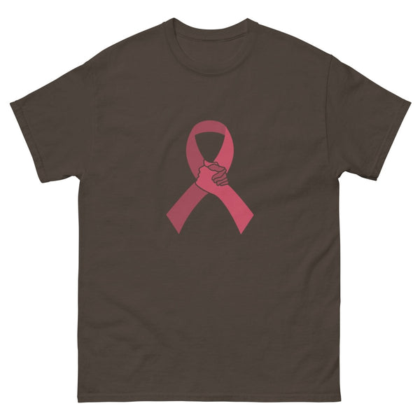 Multiple Myeloma Ribbon Hand Tee - JohnVsGBMDark ChocolateS