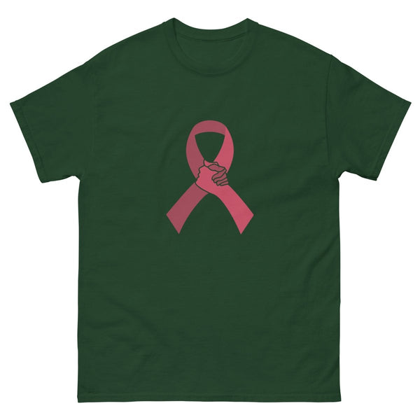 Multiple Myeloma Ribbon Hand Tee - JohnVsGBMForest GreenS