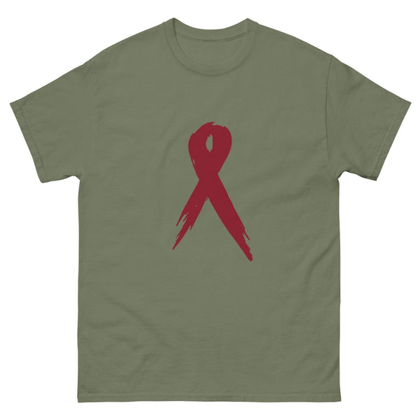 Multiple Myeloma Ribbon Tee - JohnVsGBMMilitary GreenS