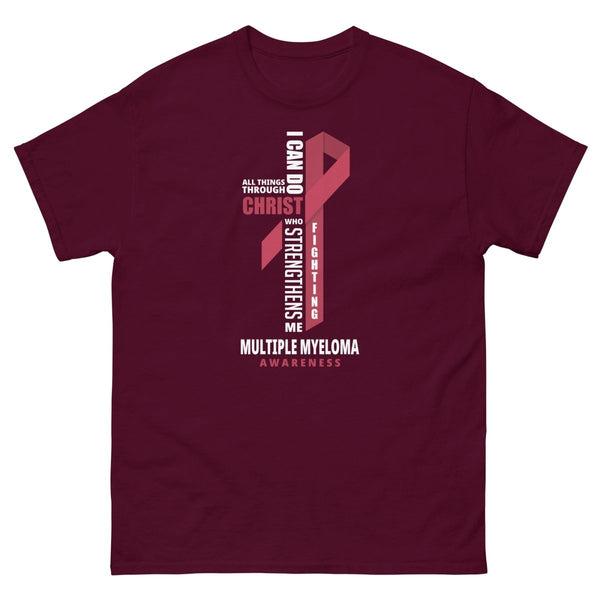 Multiple Myeloma Through Christ Tee - JohnVsGBMMaroonS