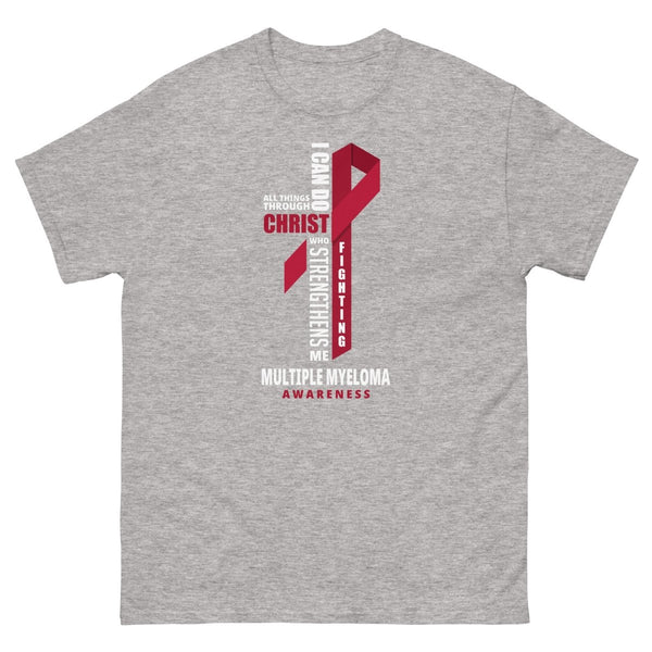 Multiple Myeloma Through Christ Tee - JohnVsGBMSport GreyS