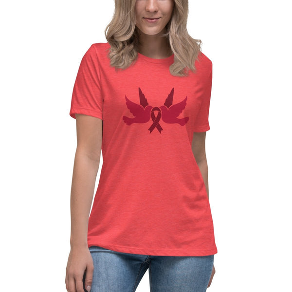 Multiple Myeloma Women's Dove Tee - JohnVsGBMHeather RedS