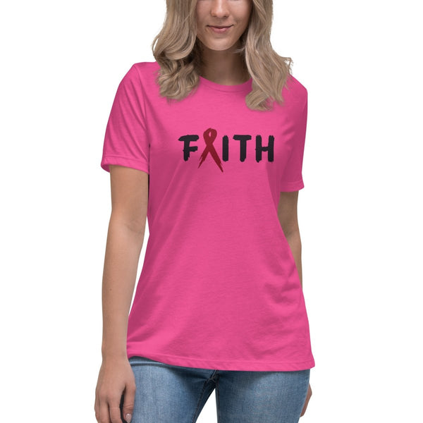 Multiple Myeloma Women's Faith Tee - JohnVsGBMBerryS