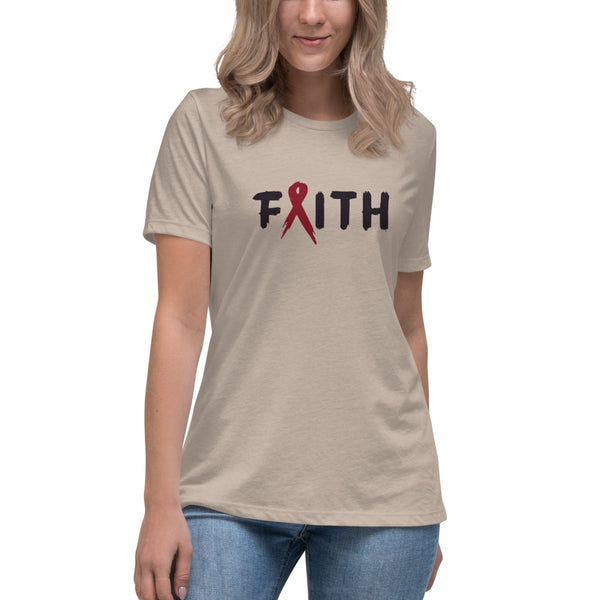 Multiple Myeloma Women's Faith Tee - JohnVsGBMHeather StoneS