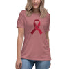 Multiple Myeloma Women's Ribbon Hand Tee - JohnVsGBMHeather MauveS