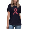 Multiple Myeloma Women's Ribbon Hand Tee - JohnVsGBMNavyS