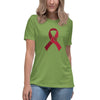 Multiple Myeloma Women's Ribbon Hand Tee - JohnVsGBMLeafS