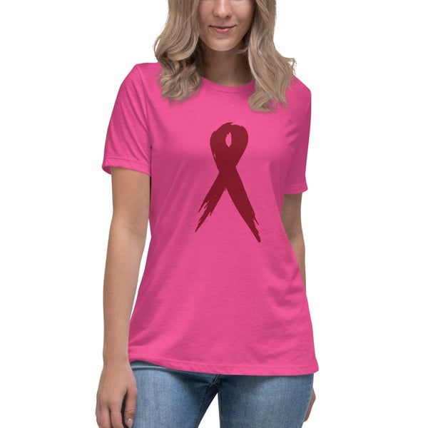 Multiple Myeloma Women's Ribbon Tee - JohnVsGBMBerryS