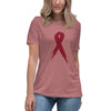 Multiple Myeloma Women's Ribbon Tee - JohnVsGBMHeather MauveS