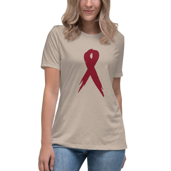 Multiple Myeloma Women's Ribbon Tee - JohnVsGBMHeather StoneS