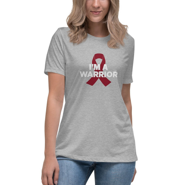 Multiple Myeloma Women's Warrior Tee - JohnVsGBMAthletic HeatherS
