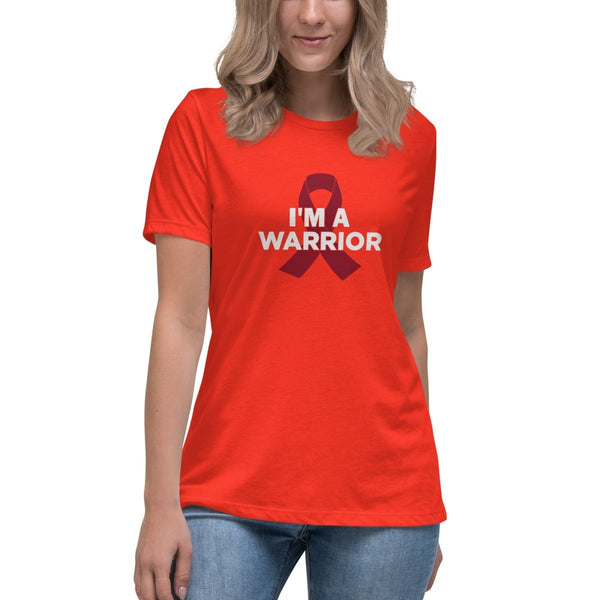 Multiple Myeloma Women's Warrior Tee - JohnVsGBMPoppyS