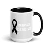 Never Give Up Mug - JohnVsGBMBlack15 oz