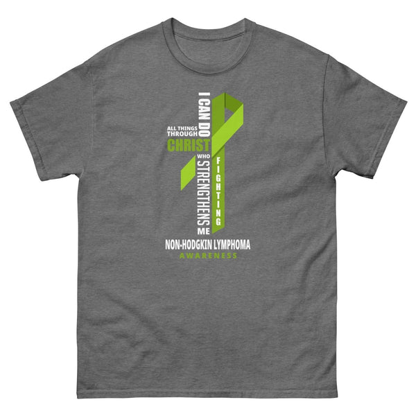 Non - Hodgkin's Lymphoma Through Christ Tee - JohnVsGBMGraphite HeatherS