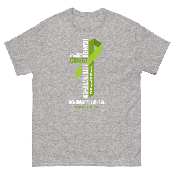 Non - Hodgkin's Lymphoma Through Christ Tee - JohnVsGBMSport GreyS