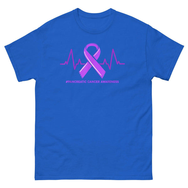 Pancreatic Cancer Heartbeat Classic Tee - JohnVsGBMRoyalS