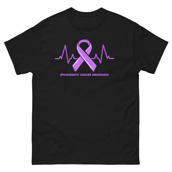 Pancreatic Cancer Heartbeat Classic Tee - JohnVsGBMBlackS