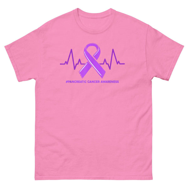 Pancreatic Cancer Heartbeat Classic Tee - JohnVsGBMAzaleaS