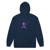 Pancreatic Cancer Zip Up Survivor Hoodie - JohnVsGBMNavyS