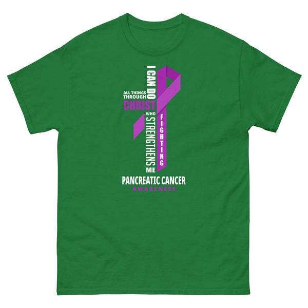 Pancreatic Through Christ Tee - JohnVsGBMTurf GreenS