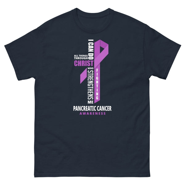 Pancreatic Through Christ Tee - JohnVsGBMNavyS