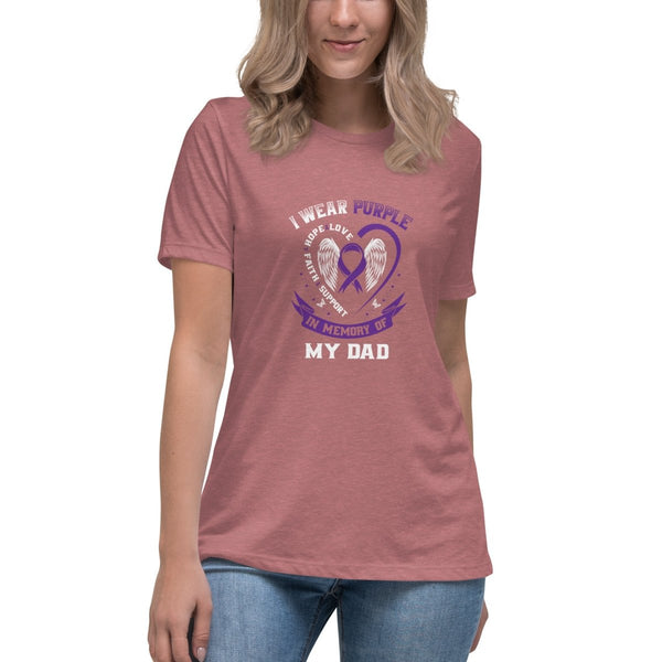 Pancreatic Women's Dad Tee - JohnVsGBMHeather MauveS