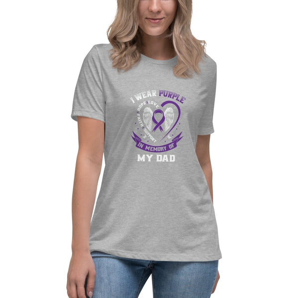 Pancreatic Women's Dad Tee - JohnVsGBMAthletic HeatherS