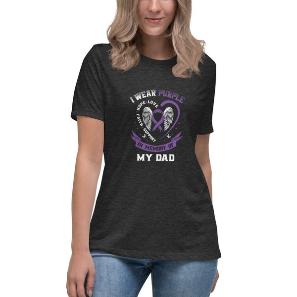 Pancreatic Women's Dad Tee - JohnVsGBMDark Grey HeatherS