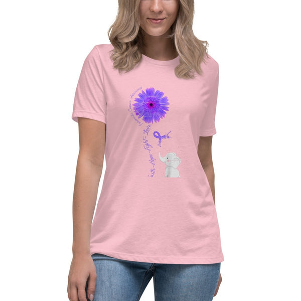 Pancreatic Women's Elephant Tee - JohnVsGBMPinkS