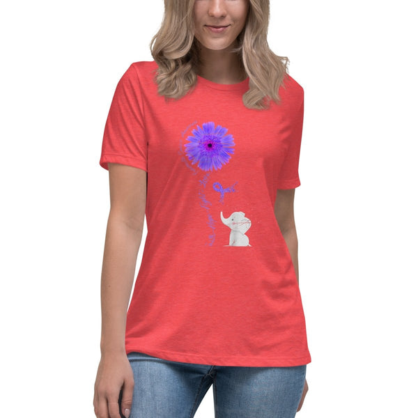 Pancreatic Women's Elephant Tee - JohnVsGBMHeather RedS