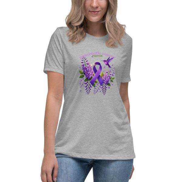 Pancreatic Women's Fighter Spring Tee - JohnVsGBMAthletic HeatherS