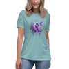 Pancreatic Women's Fighter Spring Tee - JohnVsGBMHeather Blue LagoonS