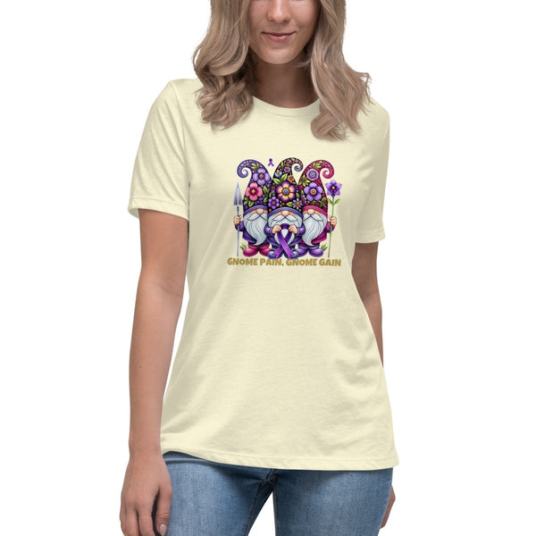 Pancreatic Women's Gnome Pain Gain Tee - JohnVsGBMCitronS