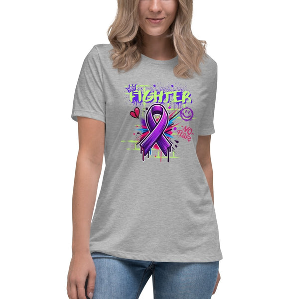 Pancreatic Women's Graffiti Tee - JohnVsGBMAthletic HeatherS