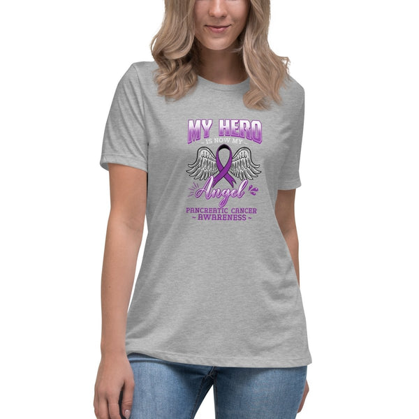 Pancreatic Women's Hero Tee - JohnVsGBMAthletic HeatherS