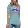 Pancreatic Women's Peace Tee - JohnVsGBMHeather Blue LagoonS