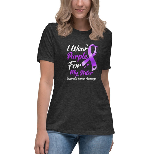 Pancreatic Women's Sister Tee - JohnVsGBMDark Grey HeatherS
