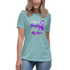 Pancreatic Women's Sister Tee - JohnVsGBMHeather Blue LagoonS