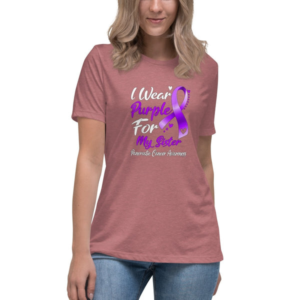 Pancreatic Women's Sister Tee - JohnVsGBMHeather MauveS