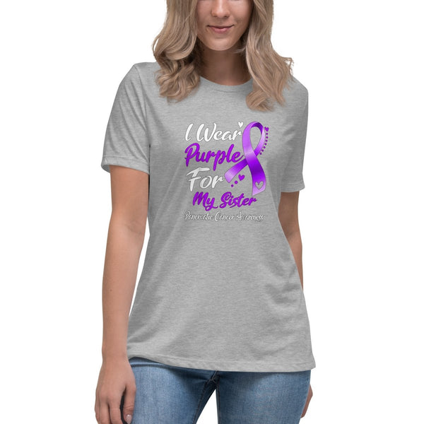 Pancreatic Women's Sister Tee - JohnVsGBMAthletic HeatherS