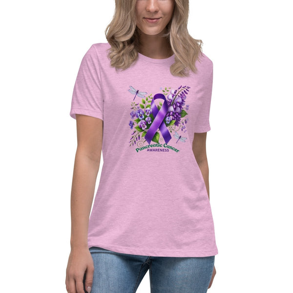 Pancreatic Women's Spring Tee - JohnVsGBMHeather Prism LilacS