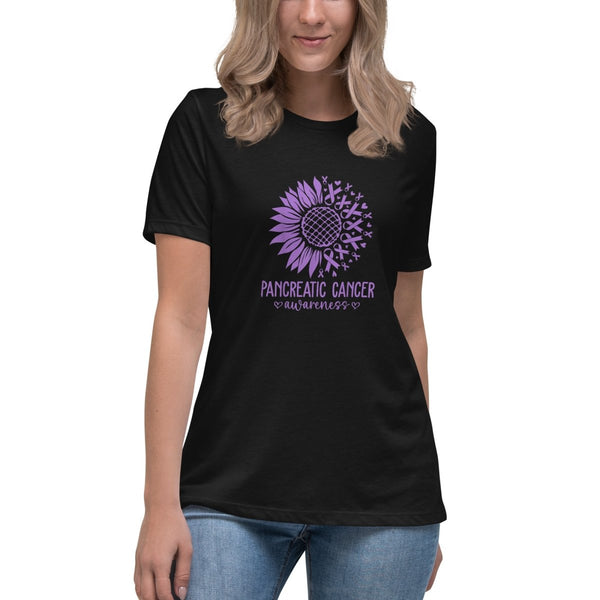 Pancreatic Women's Sunflower Tee - JohnVsGBMBlackS