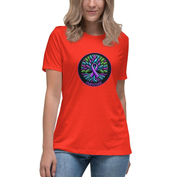 Pancreatic Women's Tree of Life Tee - JohnVsGBMPoppyS