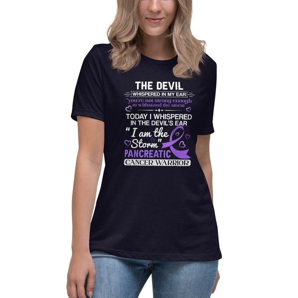 Pancreatic Women's Whispered Tee - JohnVsGBMNavyS